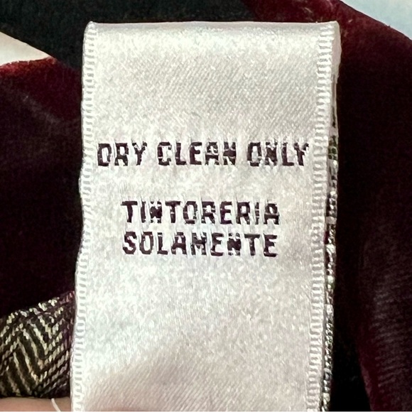 Vintage MOLLY MALLOY Petite Floral Velvet Collar Long Sleeve Dress—SZ. 4P - Picture 10 of 17